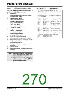 浏览型号PIC18F43K20-E/PT的Datasheet PDF文件第270页