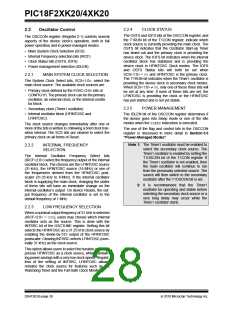浏览型号PIC18F43K20-E/PT的Datasheet PDF文件第28页