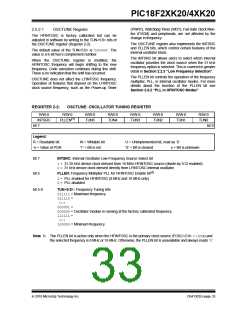 浏览型号PIC18F43K20-E/PT的Datasheet PDF文件第33页