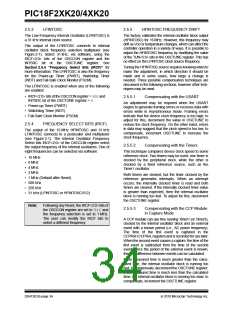 浏览型号PIC18F43K20-E/PT的Datasheet PDF文件第34页