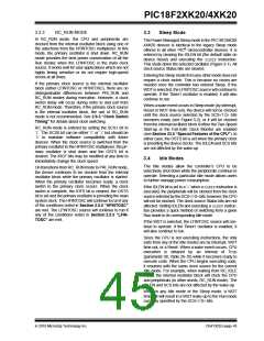 浏览型号PIC18F43K20-E/PT的Datasheet PDF文件第45页
