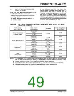 浏览型号PIC18F43K20-E/PT的Datasheet PDF文件第49页