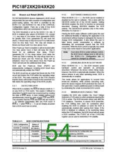 浏览型号PIC18F43K20-E/PT的Datasheet PDF文件第54页
