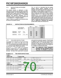 浏览型号PIC18F43K20-E/PT的Datasheet PDF文件第70页