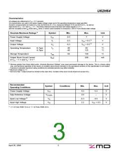浏览型号U62H64的Datasheet PDF文件第3页