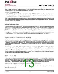 浏览型号MX25L8005M2C-15G的Datasheet PDF文件第13页
