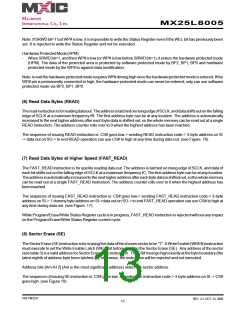 浏览型号MX25L8005MI-12G的Datasheet PDF文件第13页