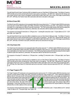 浏览型号MX25L8005M2C-15G的Datasheet PDF文件第14页