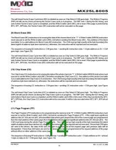 浏览型号MX25L8005MI-12G的Datasheet PDF文件第14页