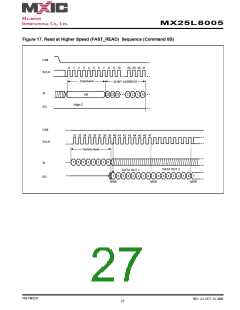 浏览型号MX25L8005M2C-15G的Datasheet PDF文件第27页