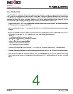浏览型号MX25L8005M2C-15G的Datasheet PDF文件第4页