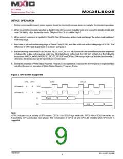 浏览型号MX25L8005MI-12G的Datasheet PDF文件第9页