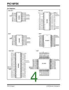 浏览型号PIC16F57-I/SP的Datasheet PDF文件第4页