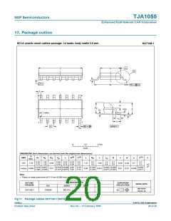 浏览型号TJA1055T/3的Datasheet PDF文件第20页