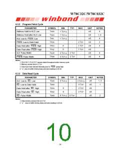 浏览型号W78C032C40DL的Datasheet PDF文件第10页