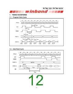浏览型号W78C032C40DL的Datasheet PDF文件第12页