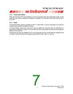 浏览型号W78C032C40DL的Datasheet PDF文件第7页