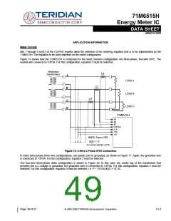 浏览型号71M6515H-IGTR/F的Datasheet PDF文件第49页