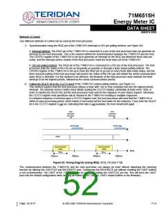 浏览型号71M6515H-IGTR/F的Datasheet PDF文件第52页