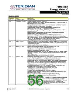 浏览型号71M6515H-IGTR/F的Datasheet PDF文件第56页