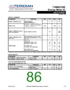 浏览型号71M6521DE-IMF的Datasheet PDF文件第86页