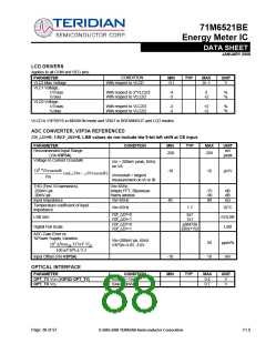 浏览型号71M6521BE的Datasheet PDF文件第88页