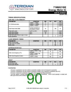 浏览型号71M6521DE-IMF的Datasheet PDF文件第90页