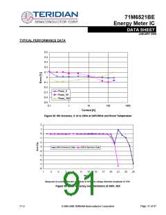 浏览型号71M6521BE的Datasheet PDF文件第91页