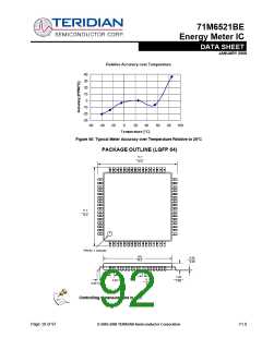 浏览型号71M6521BE的Datasheet PDF文件第92页