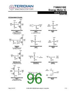 浏览型号71M6521BE的Datasheet PDF文件第96页