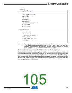 浏览型号AT90PWM3B-16SU的Datasheet PDF文件第105页