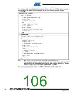 浏览型号AT90PWM3B-16SU的Datasheet PDF文件第106页