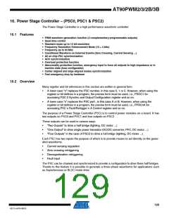 浏览型号AT90PWM3B-16SU的Datasheet PDF文件第129页