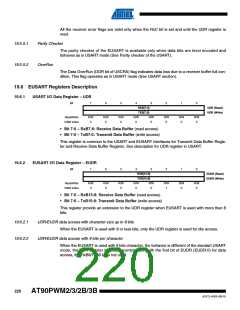 浏览型号AT90PWM3B-16SU的Datasheet PDF文件第220页