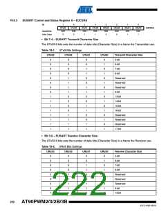 浏览型号AT90PWM3B-16SU的Datasheet PDF文件第222页
