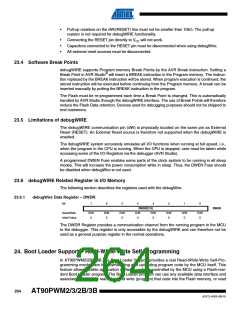 浏览型号AT90PWM3B-16SU的Datasheet PDF文件第264页