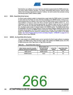 浏览型号AT90PWM3B-16SU的Datasheet PDF文件第266页