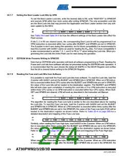 浏览型号AT90PWM3B-16SU的Datasheet PDF文件第274页