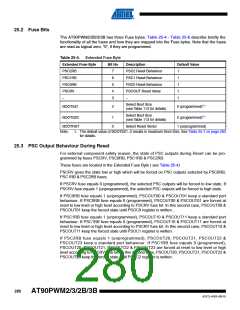 浏览型号AT90PWM3B-16SU的Datasheet PDF文件第280页