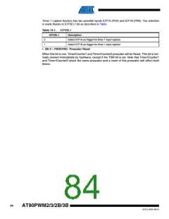 浏览型号AT90PWM3B-16SU的Datasheet PDF文件第84页