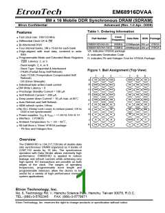 浏览型号EM68916DVAA-6H的Datasheet PDF文件第1页