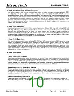 浏览型号EM68916DVAA-6H的Datasheet PDF文件第10页