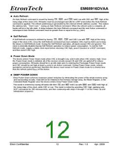 浏览型号EM68916DVAA-6H的Datasheet PDF文件第12页