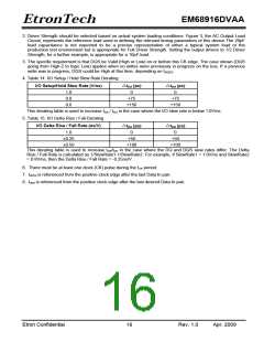 浏览型号EM68916DVAA的Datasheet PDF文件第16页