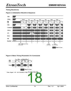 浏览型号EM68916DVAA的Datasheet PDF文件第18页