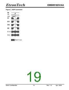 浏览型号EM68916DVAA的Datasheet PDF文件第19页