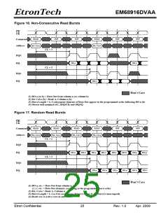 浏览型号EM68916DVAA的Datasheet PDF文件第25页
