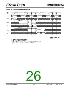 浏览型号EM68916DVAA的Datasheet PDF文件第26页