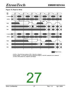 浏览型号EM68916DVAA的Datasheet PDF文件第27页