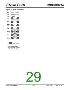 浏览型号EM68916DVAA的Datasheet PDF文件第29页